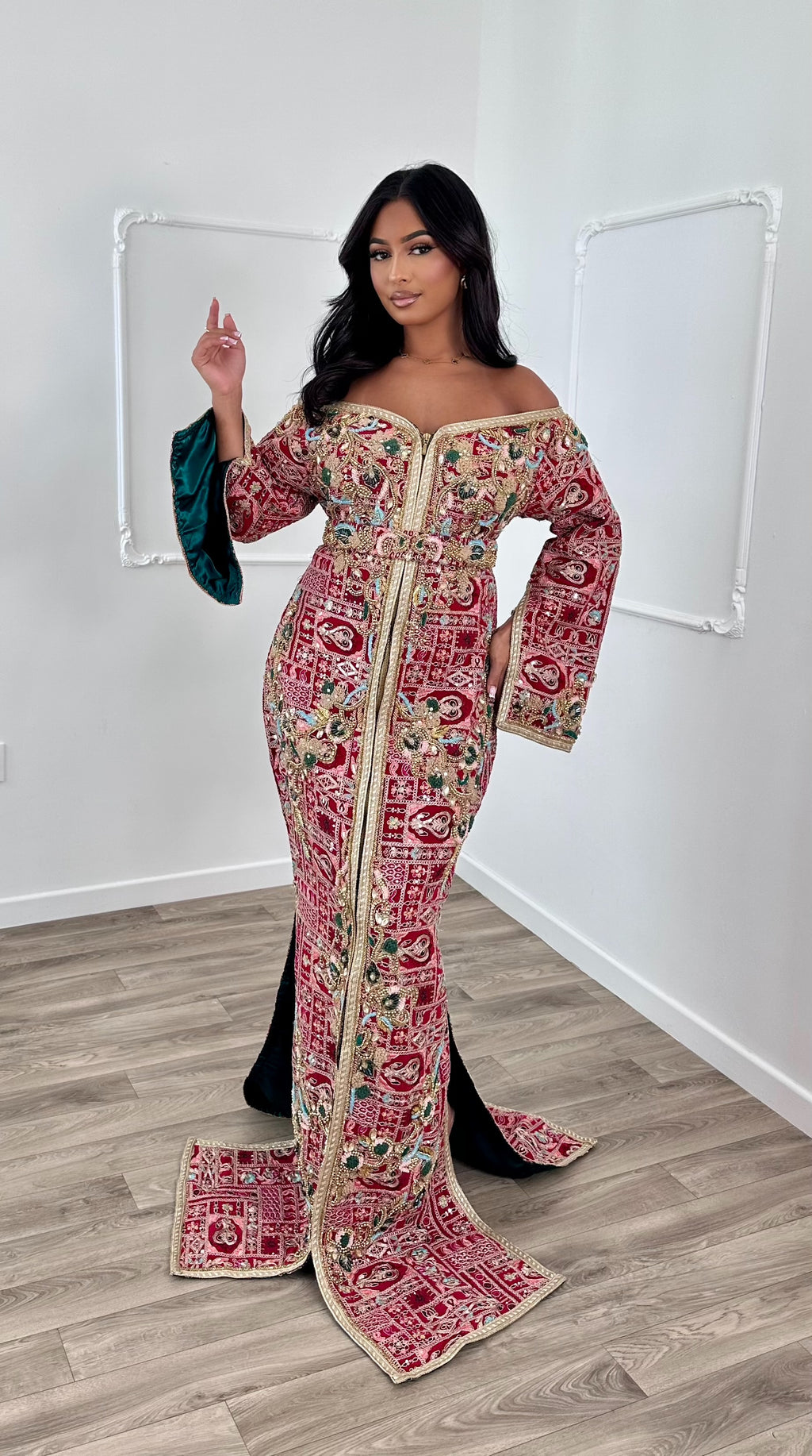 Caftan saree manche précommande